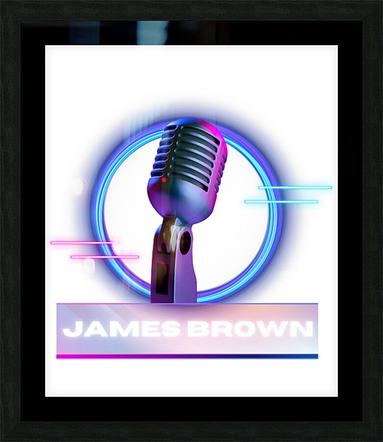 james brown 6 Picture Frame print