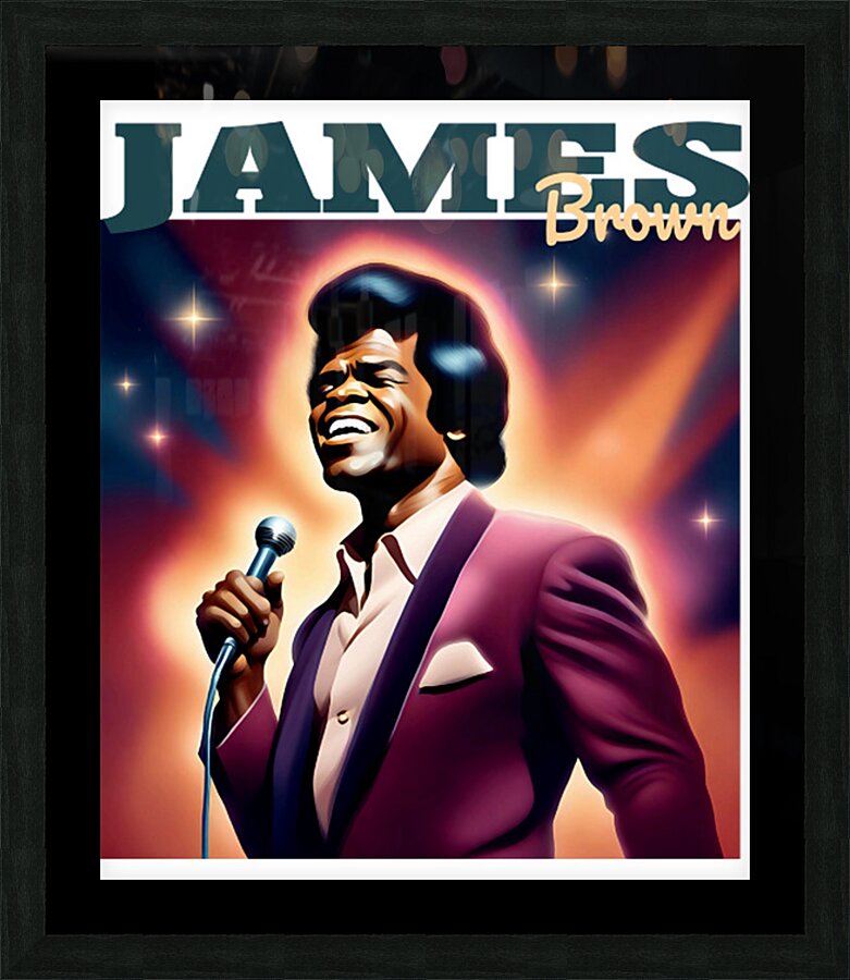 james brown 14 Picture Frame print