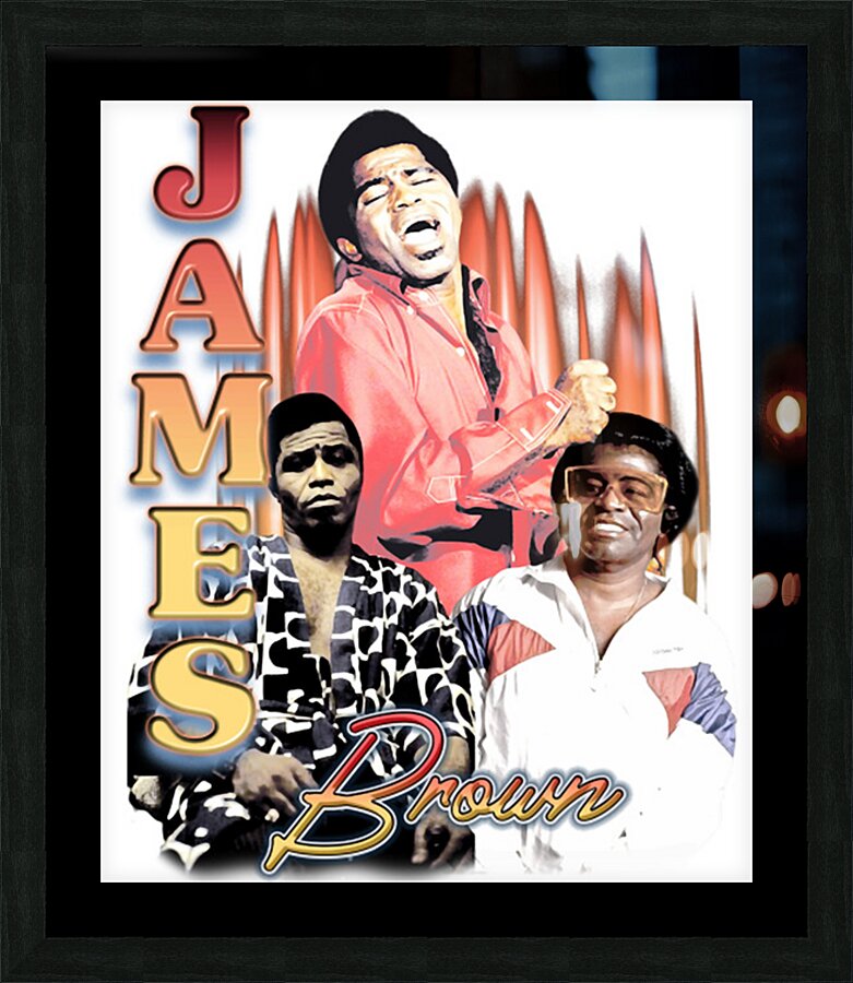 james brown 16 Picture Frame print