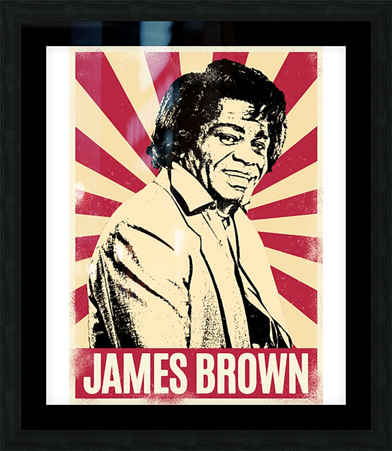 james brown 24 Picture Frame print
