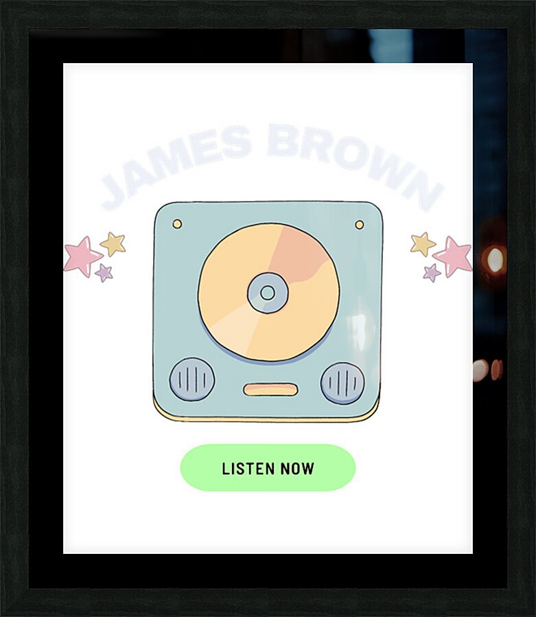 james brown 27 Picture Frame print
