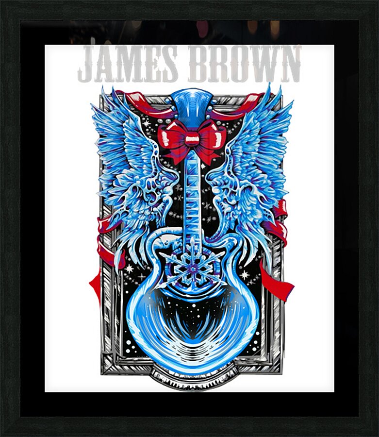 james brown 30 Picture Frame print
