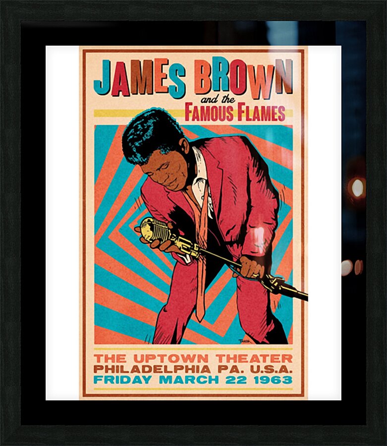 james brown 44 Picture Frame print