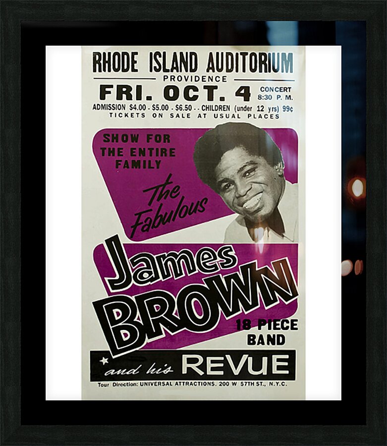 james brown 10 Picture Frame print