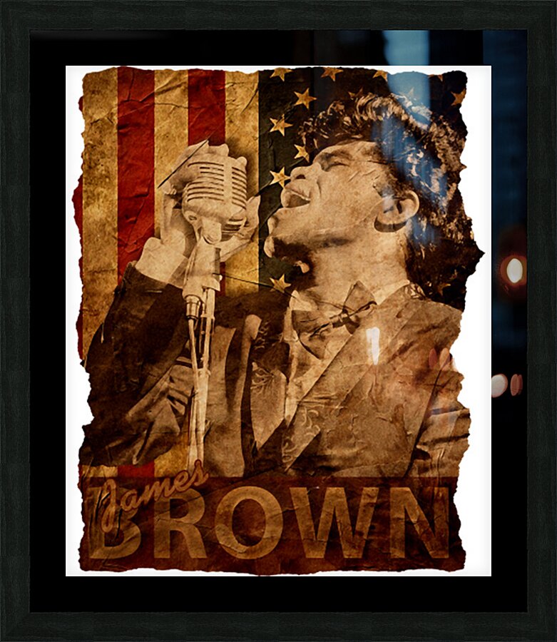 james brown 11 Picture Frame print
