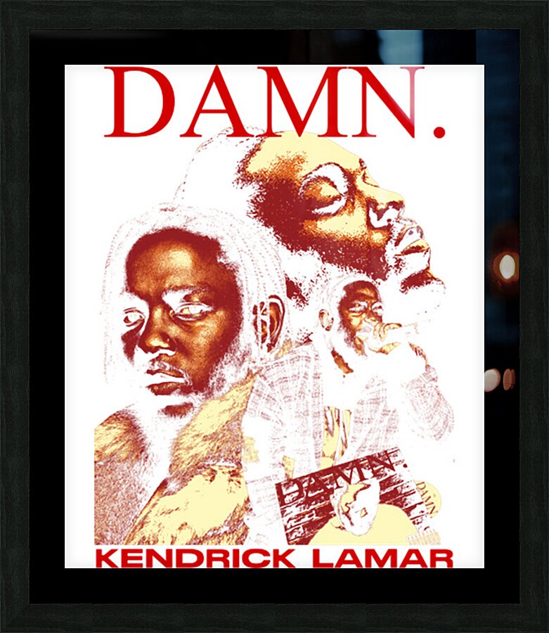 Kendrick Lamar 7 Picture Frame print