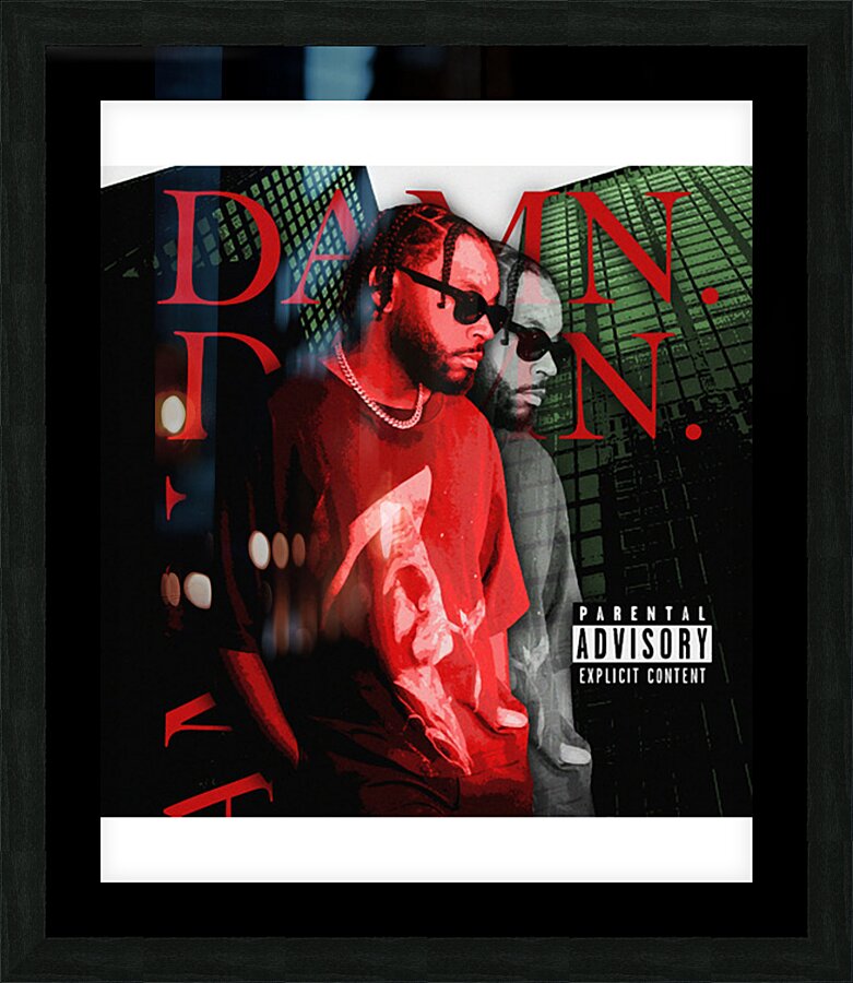 Kendrick Lamar 14 Picture Frame print