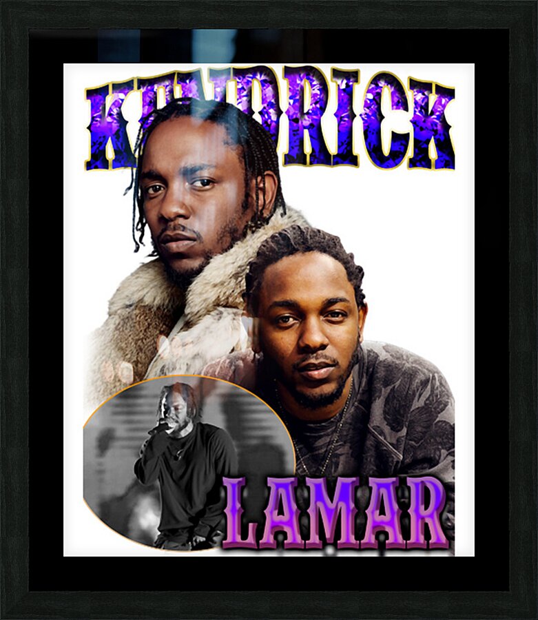 Kendrick Lamar 15 Picture Frame print