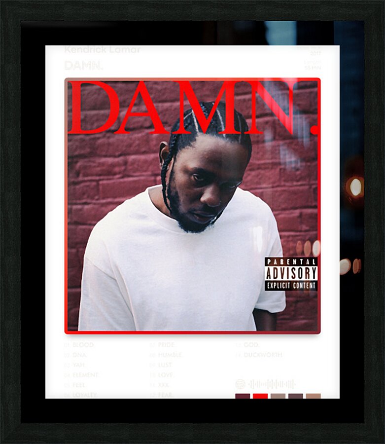Kendrick Lamar 24 Picture Frame print