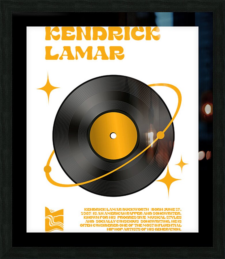 Kendrick Lamar 30 Picture Frame print