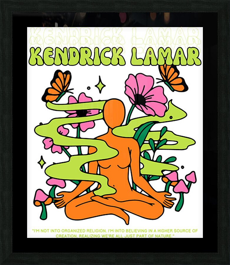 Kendrick Lamar 32 Picture Frame print