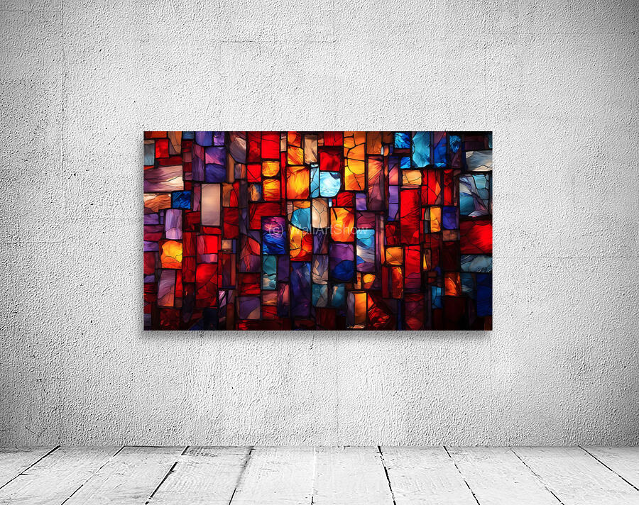 Radiant Stained Glass Mosaic Wall Preview