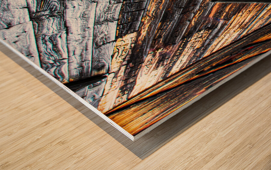 Trace de vieillissement Wood print