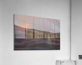 Dune red sun sinking Acrylic Print