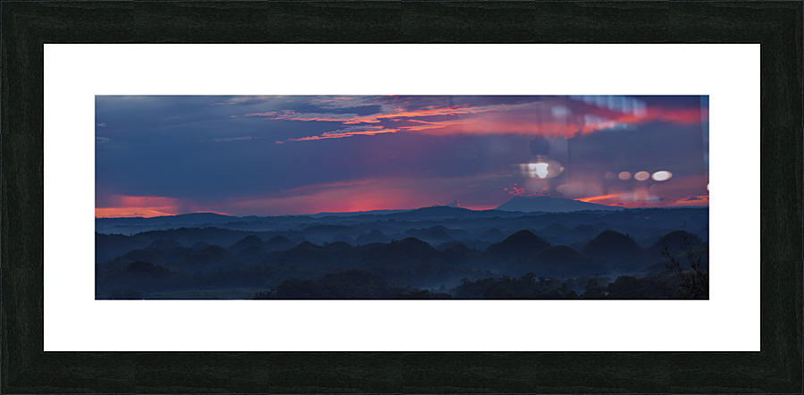 Bohol sunset fire Phillipines Picture Frame print