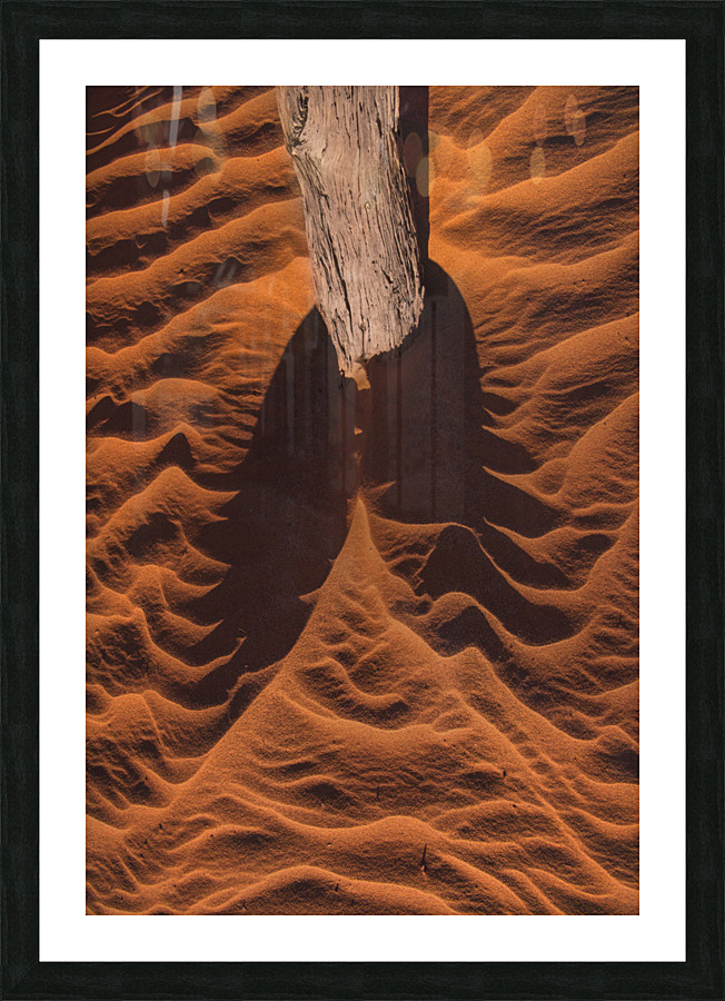 Downwind sand Picture Frame print
