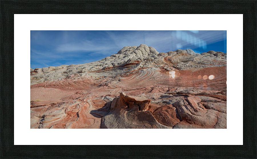 White pocket 4 Picture Frame print