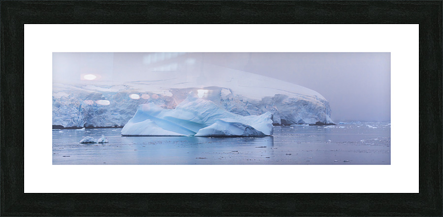 Glaciers end Picture Frame print