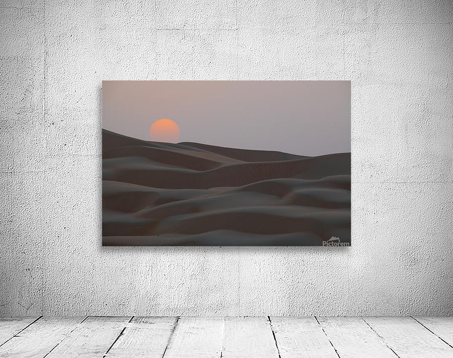 Dune red sun sinking Wall Preview