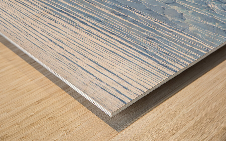 Glaciers End Wood print