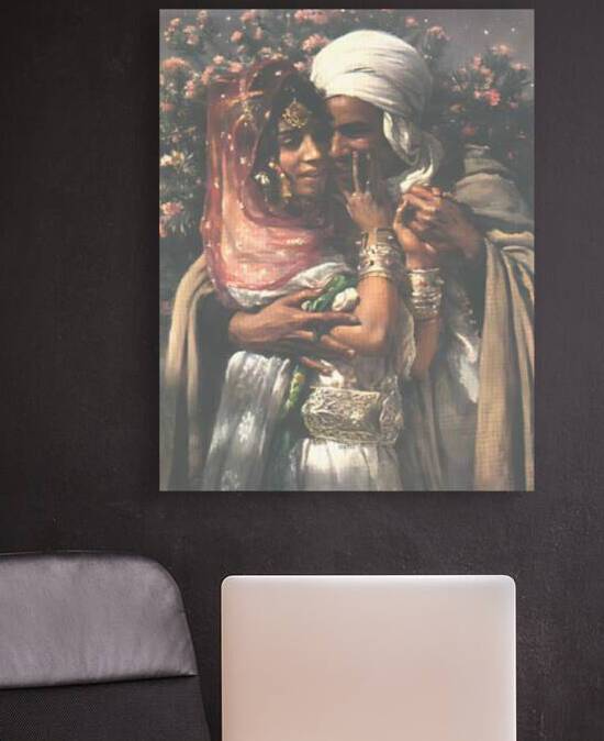 Etienne Dinets painting of the lovers by Raoufzyn