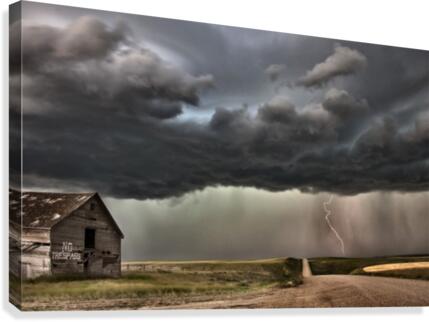 Storm  and Lightning Saskatchewan Canvas Print