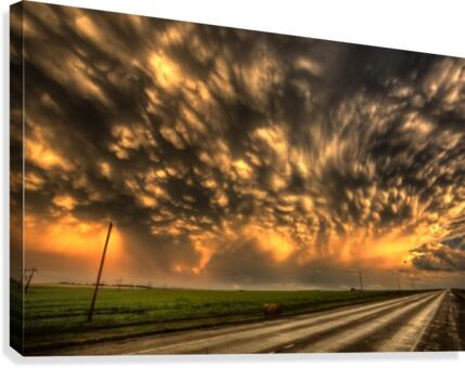 Storm Saskatchewan Canada Sunset Canvas Print