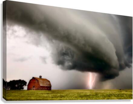 Storm  and Lightning Saskatchewan Canvas Print