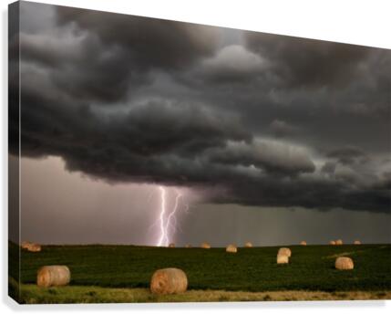 Storm  and Lightning Saskatchewan Canvas Print