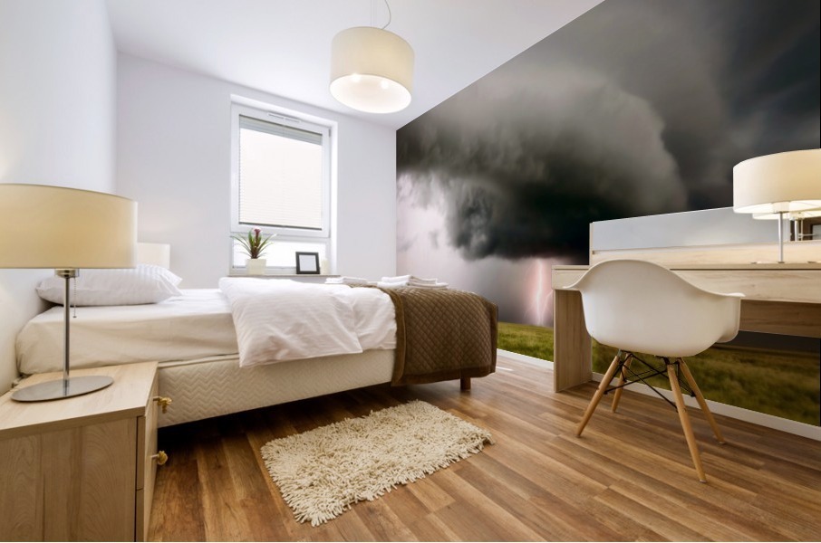 Storm  and Lightning Saskatchewan Mural print