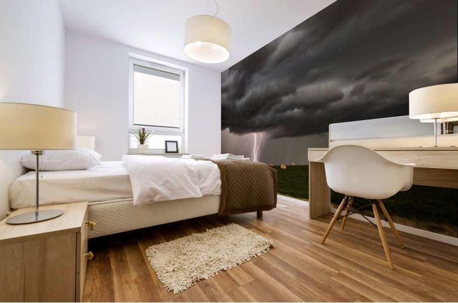 Storm  and Lightning Saskatchewan Mural print