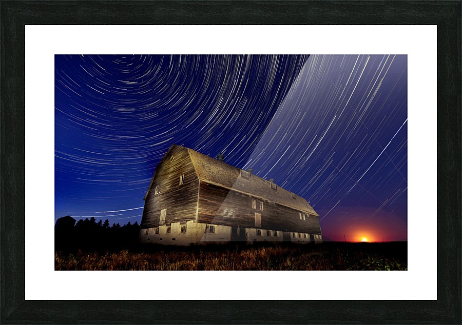 Night Barn Picture Frame print