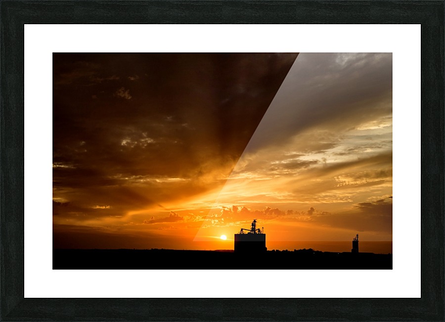 Prairie Sunset Picture Frame print