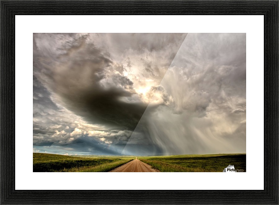 Storm Saskatchewan Canada Picture Frame print