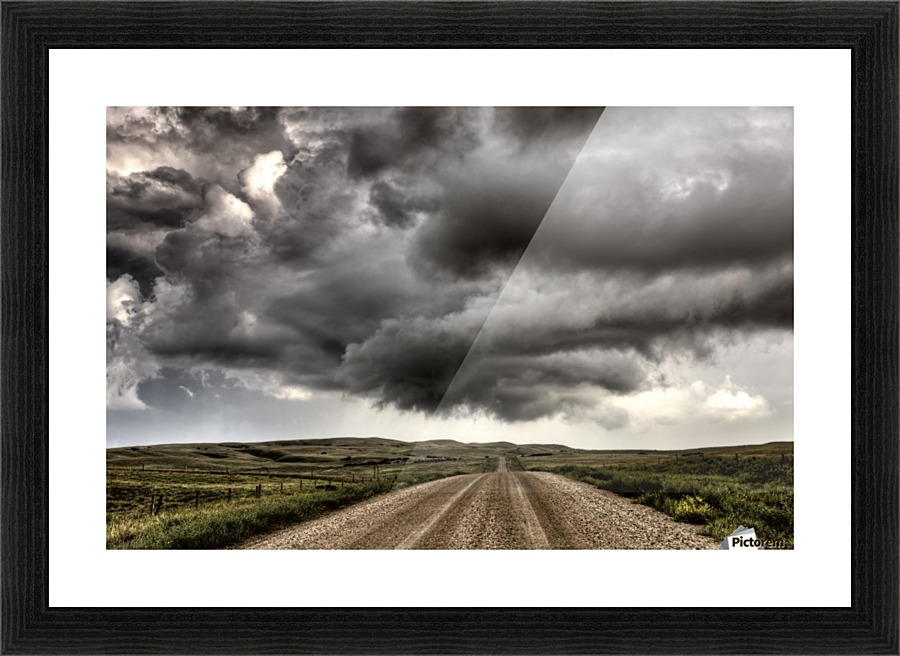 Storm Saskatchewan Canada Picture Frame print