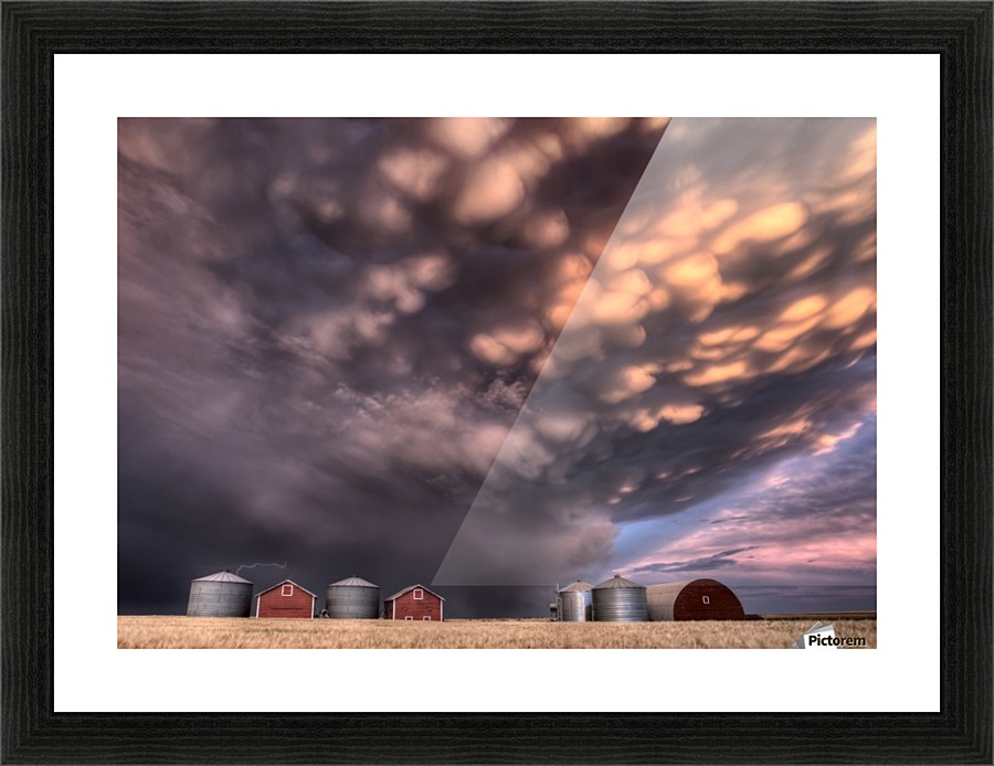 Storm Saskatchewan Canada Picture Frame print