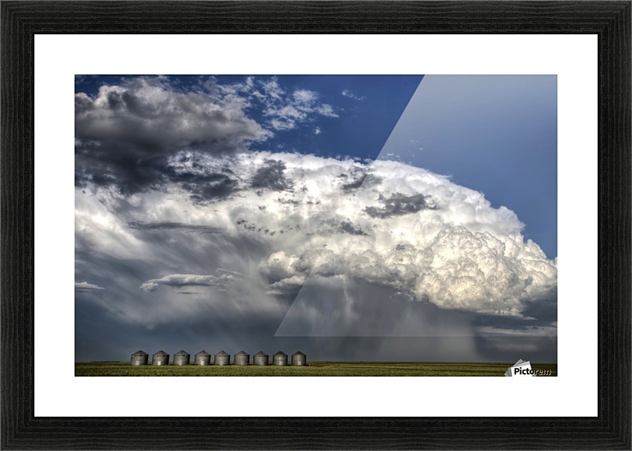Storm Saskatchewan Canada Picture Frame print