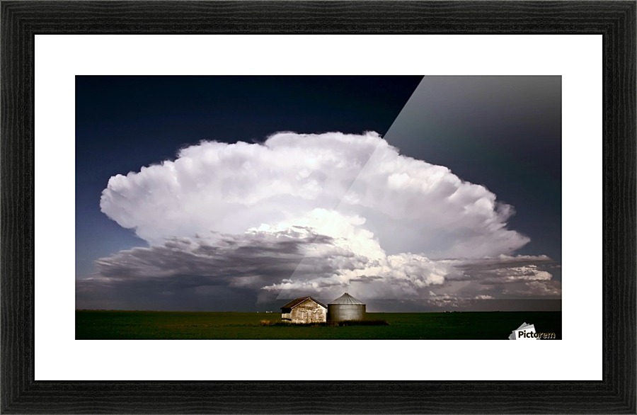 Storm Saskatchewan Canada Picture Frame print