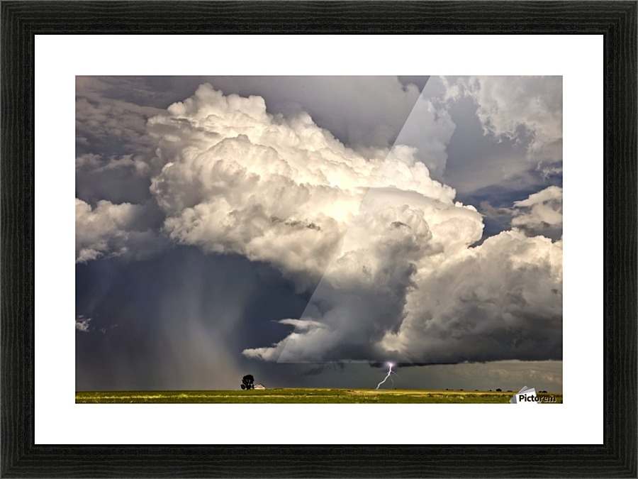 Storm Saskatchewan Canada Picture Frame print
