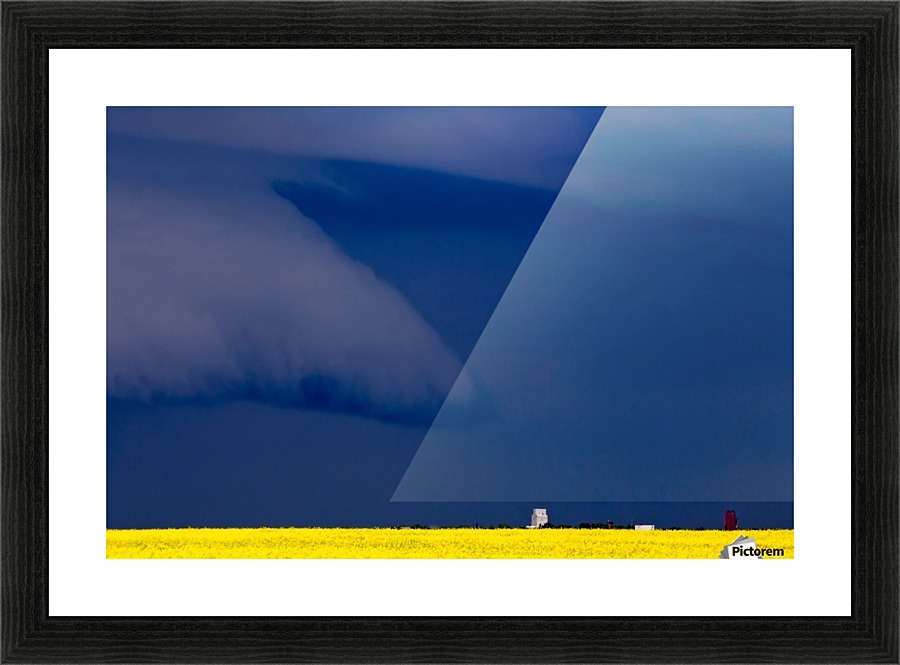 Storm Saskatchewan Canada Picture Frame print