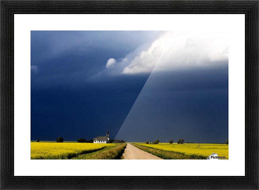 Storm Saskatchewan Canada Picture Frame print