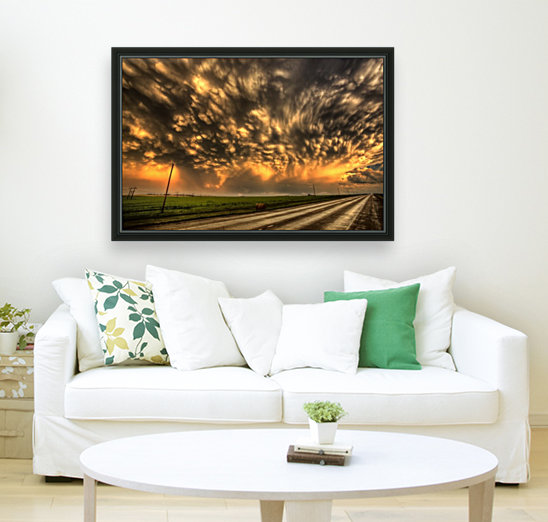 Storm Saskatchewan Canada Sunset Reproduction