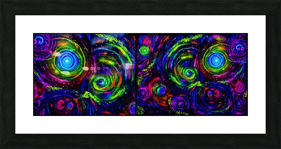 Neon galaxy panel  1 Picture Frame print