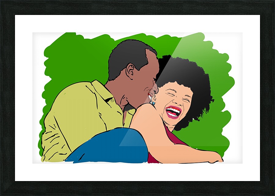 relationship couple model Picture Frame print