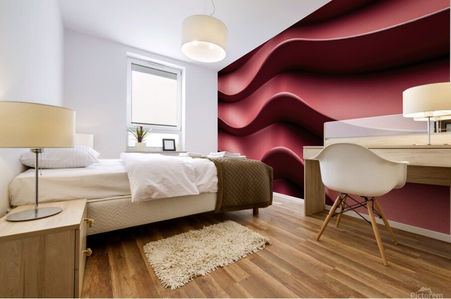 A captivating abstract artwork featuring a smooth Mural print