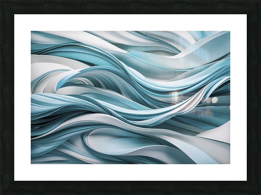 A mesmerizing abstract artwork featuring a dynami Picture Frame print
