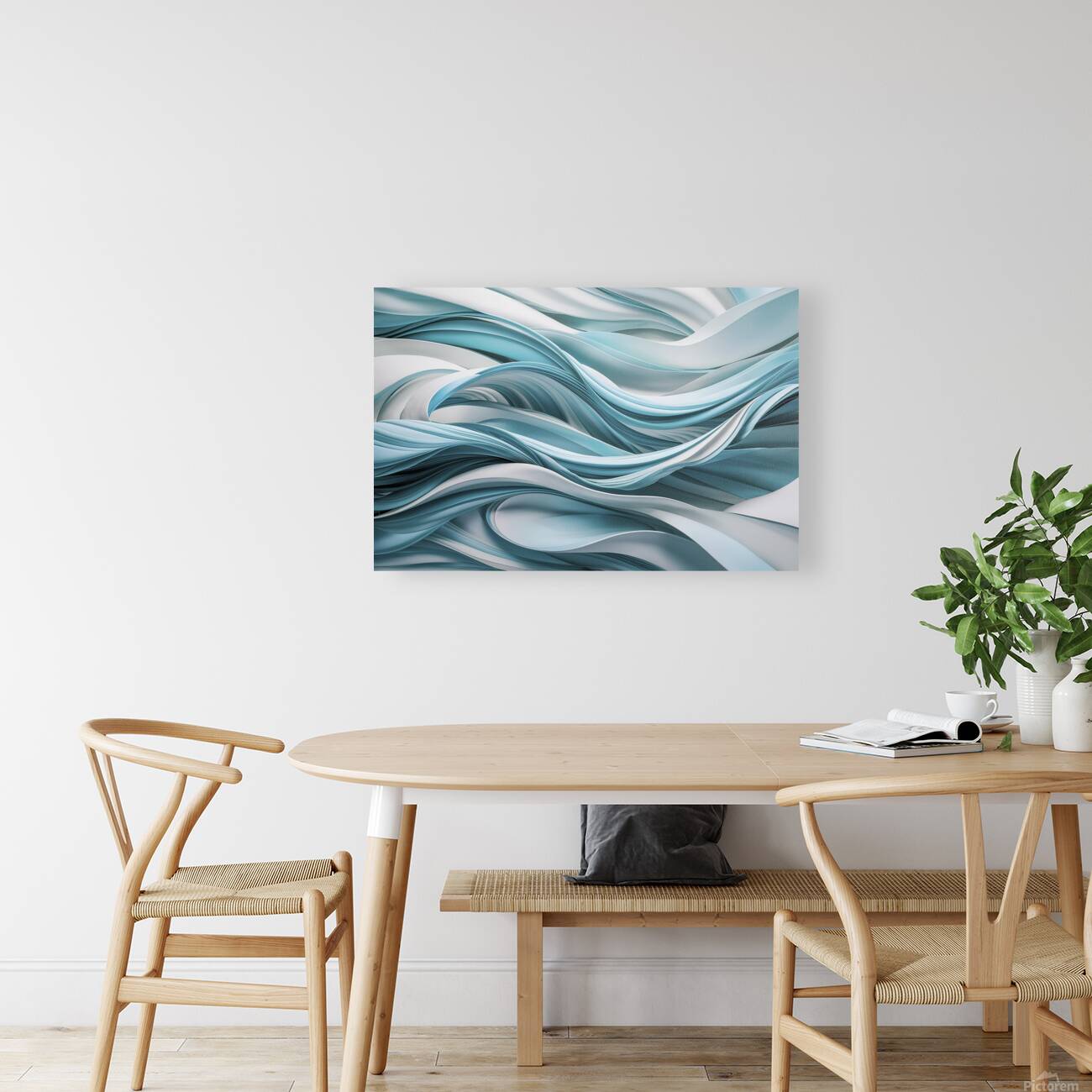 A mesmerizing abstract artwork featuring a dynami Reproduction