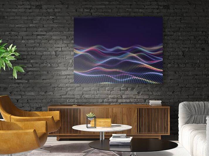A stunning and futuristic digital landscape featu by StefanoPignataro