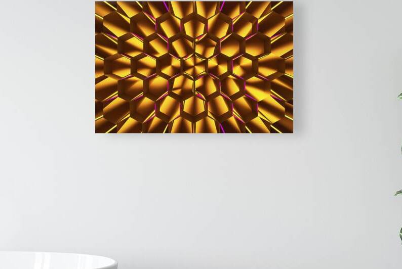 A stunning futuristic visual of a three dimension by StefanoPignataro
