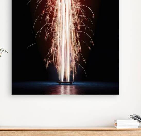 A mesmerizing and vibrant display of fireworks wi by StefanoPignataro